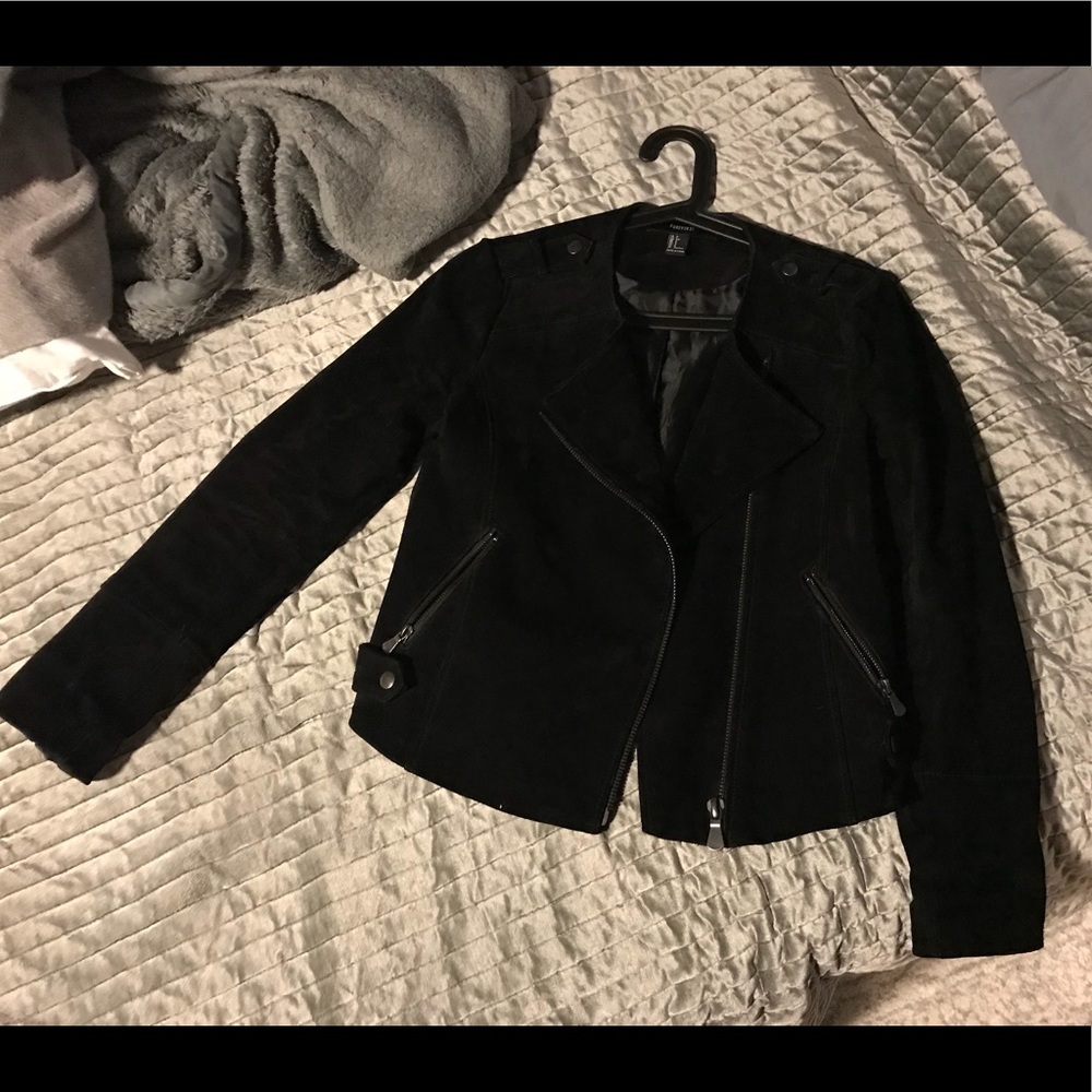 Forever 21 suede leather jacket